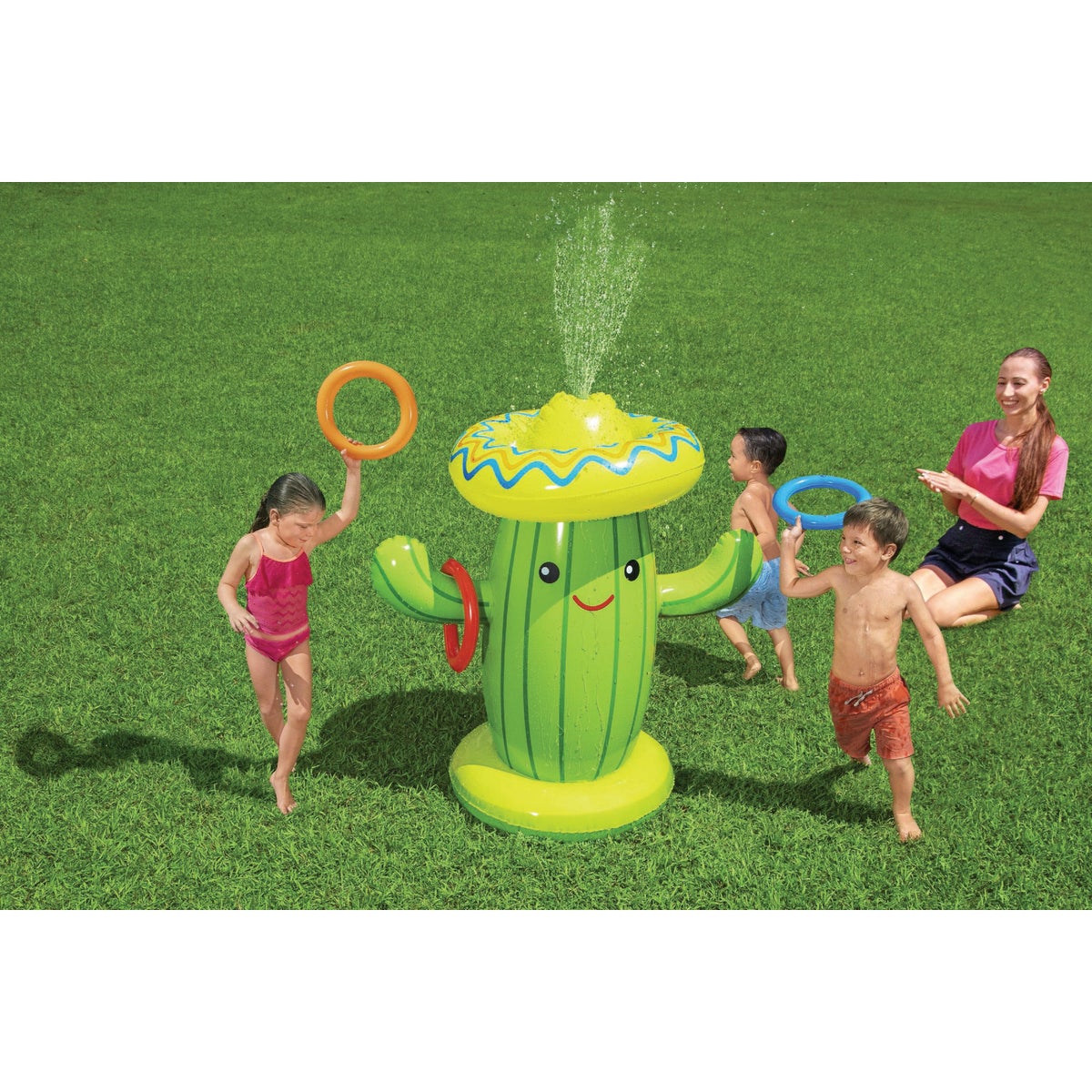 H2OGO! 41 In. x 23.5 In. x 41 In. Sweet & Spiky Cacti Sprinkler Image 2