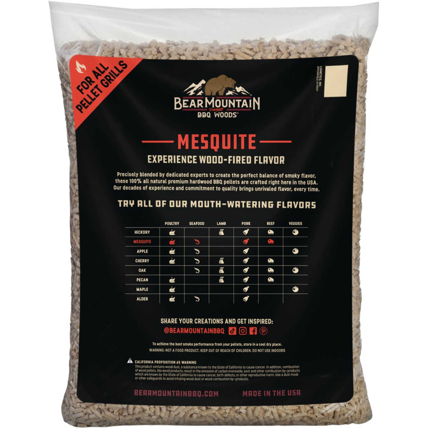 Bear Mountain BBQ Premium Woods 20 Lb. Mesquite Wood Pellet Image 4