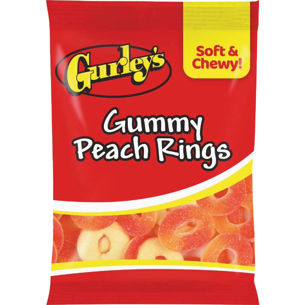 Gurley's 4.5 Oz. Gummy Peach Rings