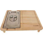 Mr. Bar-B-Q Razor 11.81 In. W. x 15.75 In. L. Wood Cutting Board Image 1