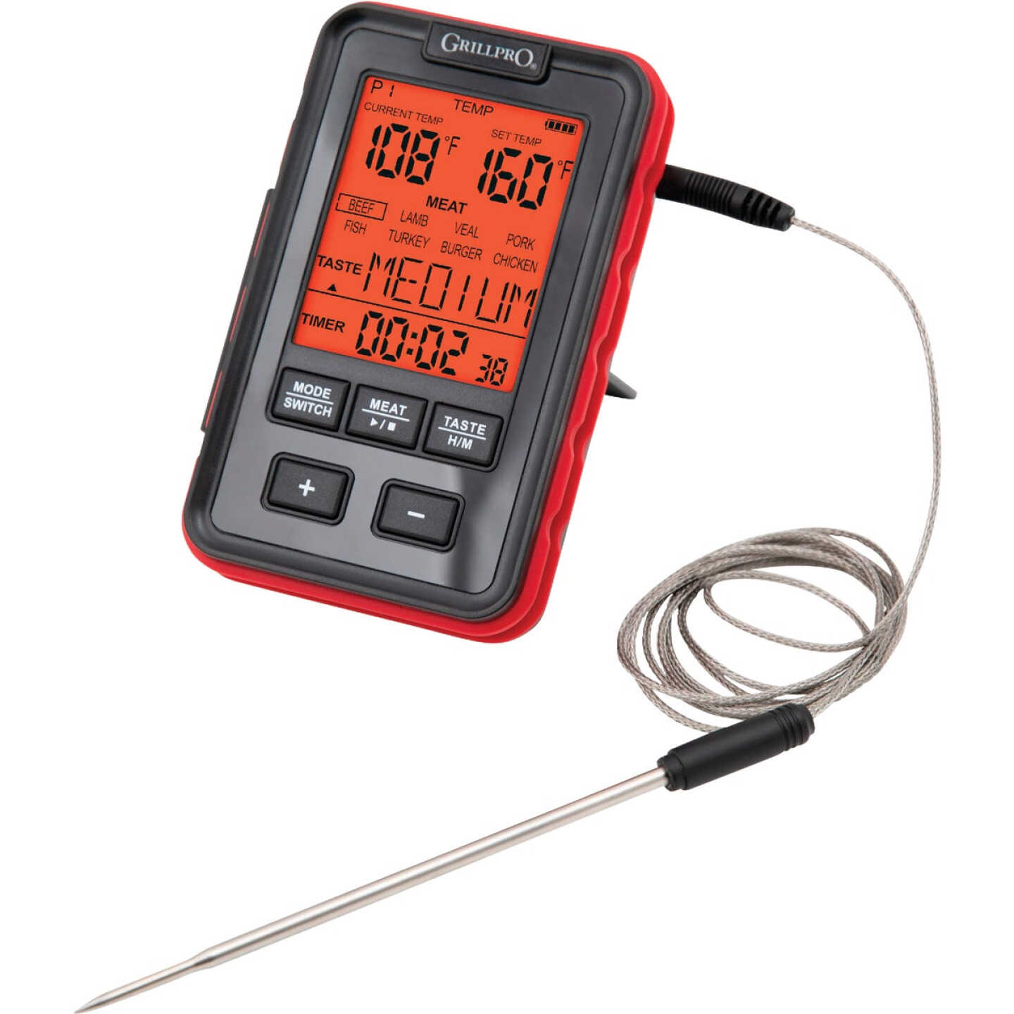 GrillPro Leave-In Probe Side Table Thermometer Image 1