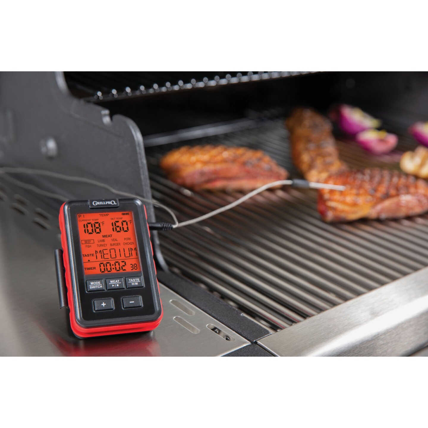 GrillPro Leave-In Probe Side Table Thermometer Image 2