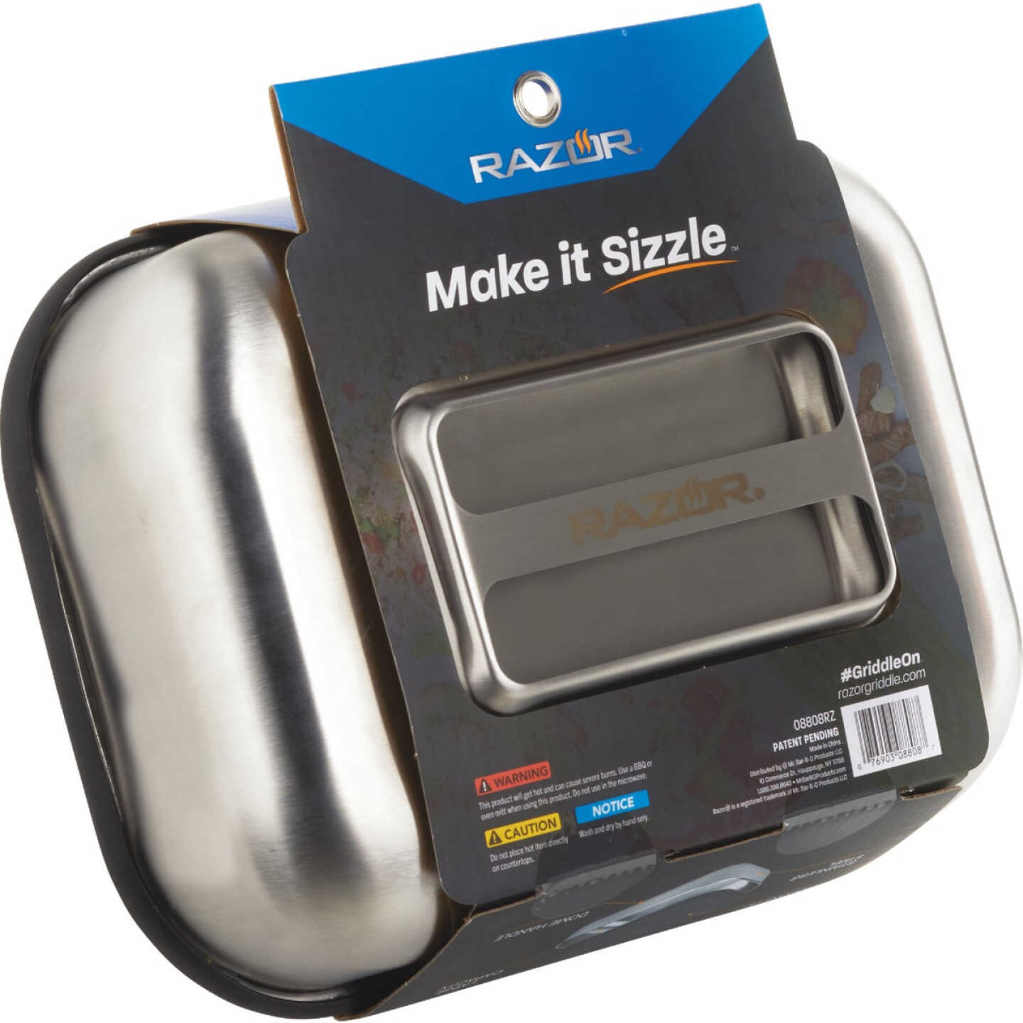 Mr. Bar-B-Q Razor 11.496 In. W. x 3.9 In. L. 3-In-1 Griddle Dome Image 4