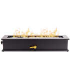 Ukiah Loom X 28 In. Black Rectangle Tabletop Gas Fire Pit Image 6