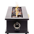 Ukiah Loom X 28 In. Black Rectangle Tabletop Gas Fire Pit Image 5