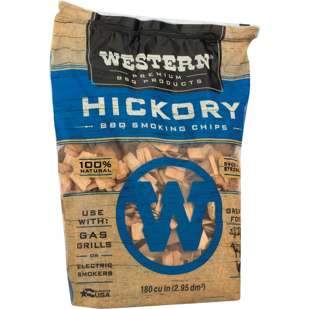 Western 180 Cu. In. Hickory Wood Smoking Chips Image 3