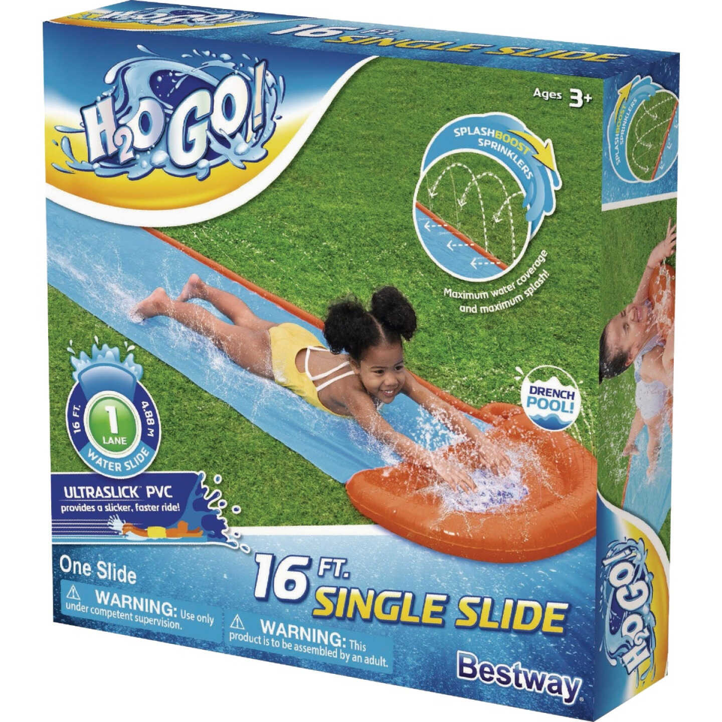 H2OGO! Tsunami Splash Ramp 16 Ft. Single Water Slide Image 3