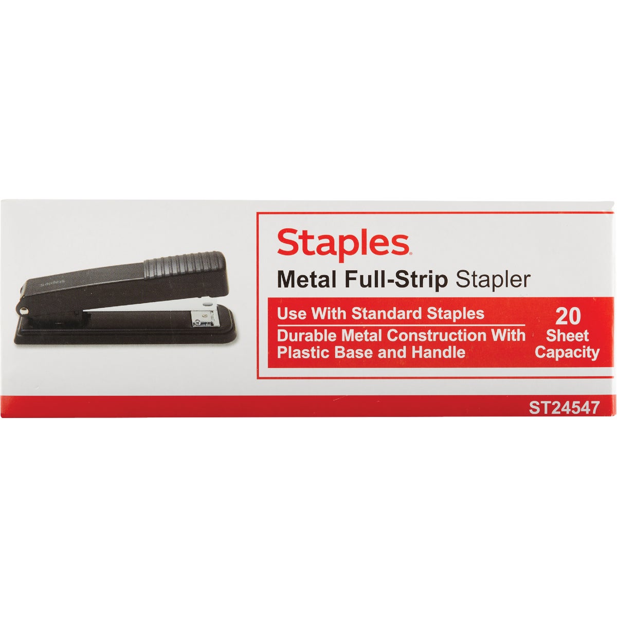 Staples 1/4 In. Staple 20-Sheet Desktop Stapler Image 2