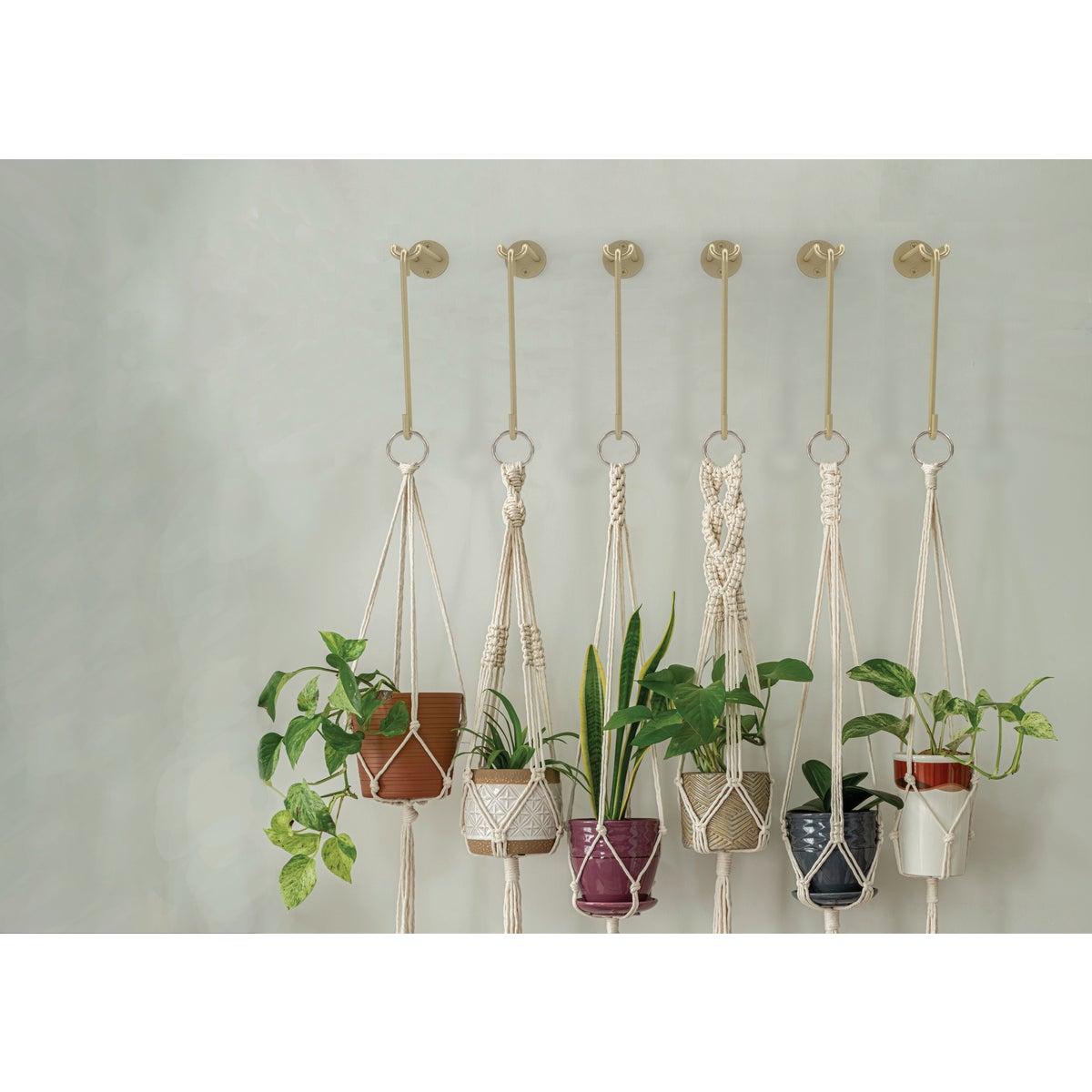 National Hardware 8 In. Brushed Gold Steel Modern Large S-Hook Plant Hanger Image 2