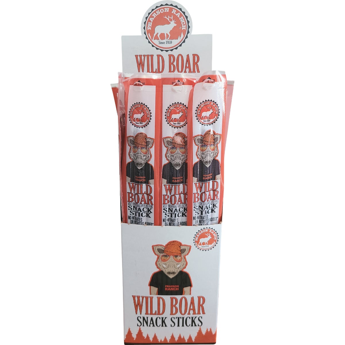 Pearson Ranch Jerky 1 Oz. Wild Boar Snack Stick Image 2