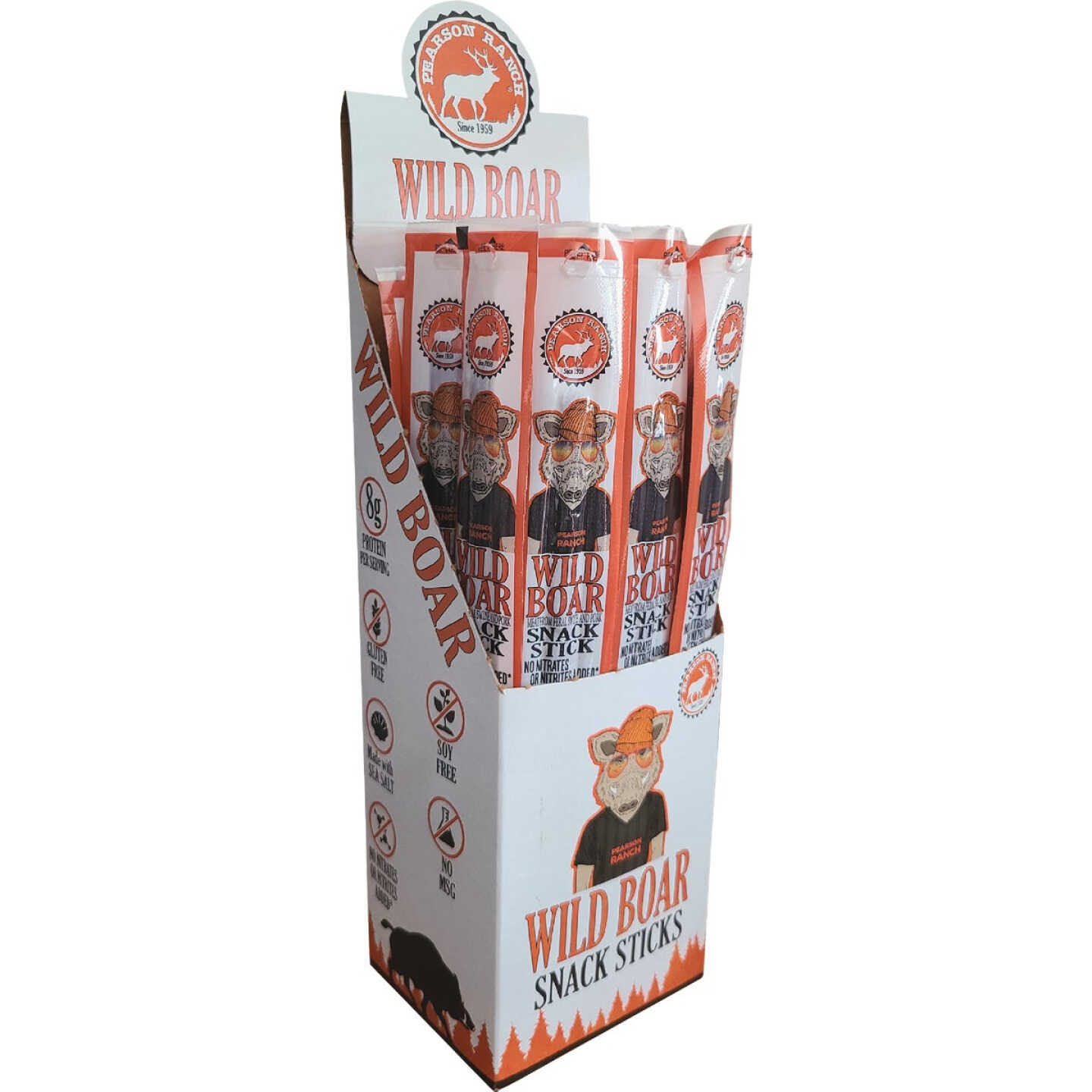 Pearson Ranch Jerky 1 Oz. Wild Boar Snack Stick Image 3