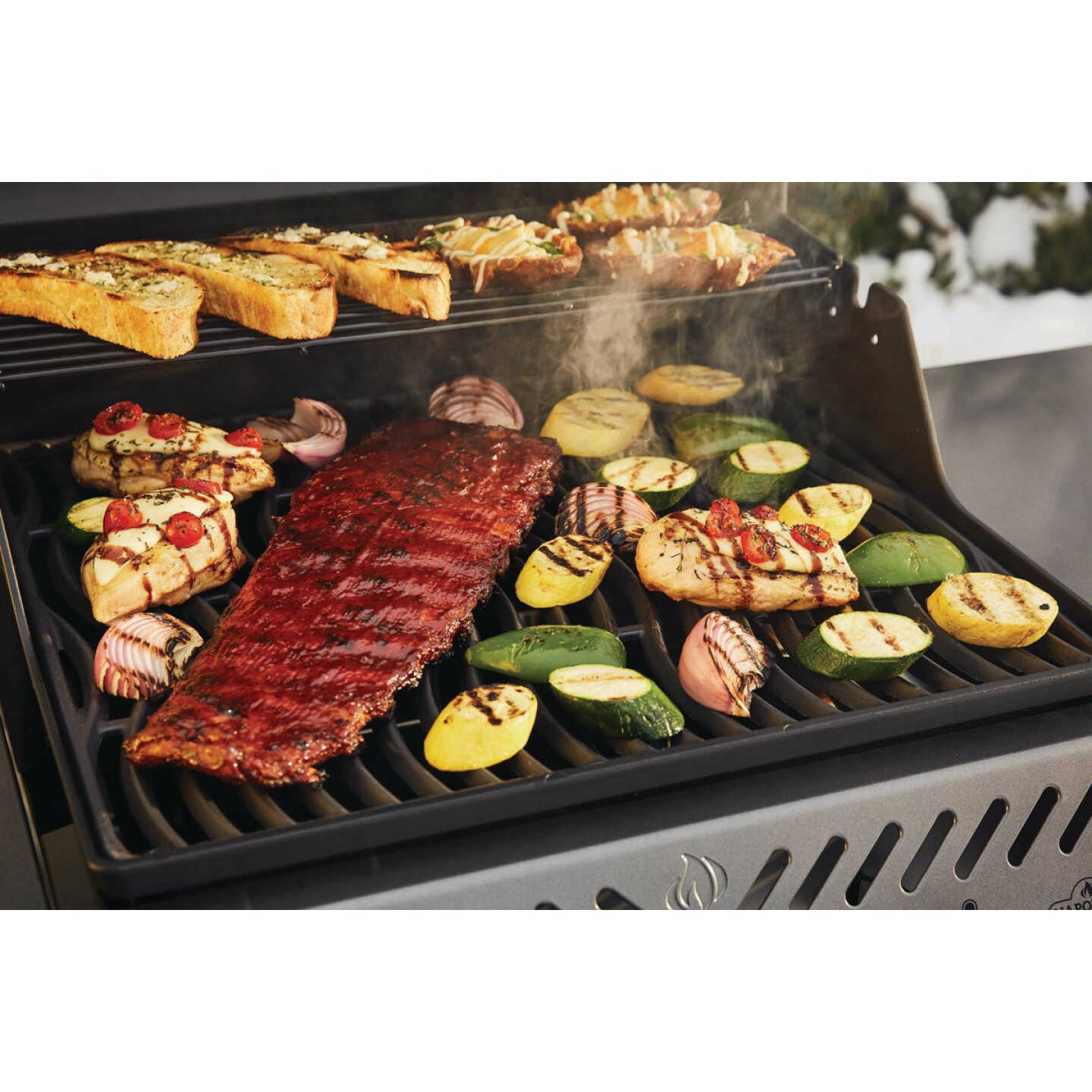 Napoleon Freestyle 365 3-Burner 33,000 BTU Propane Gas Grill, Graphite Gray Image 2