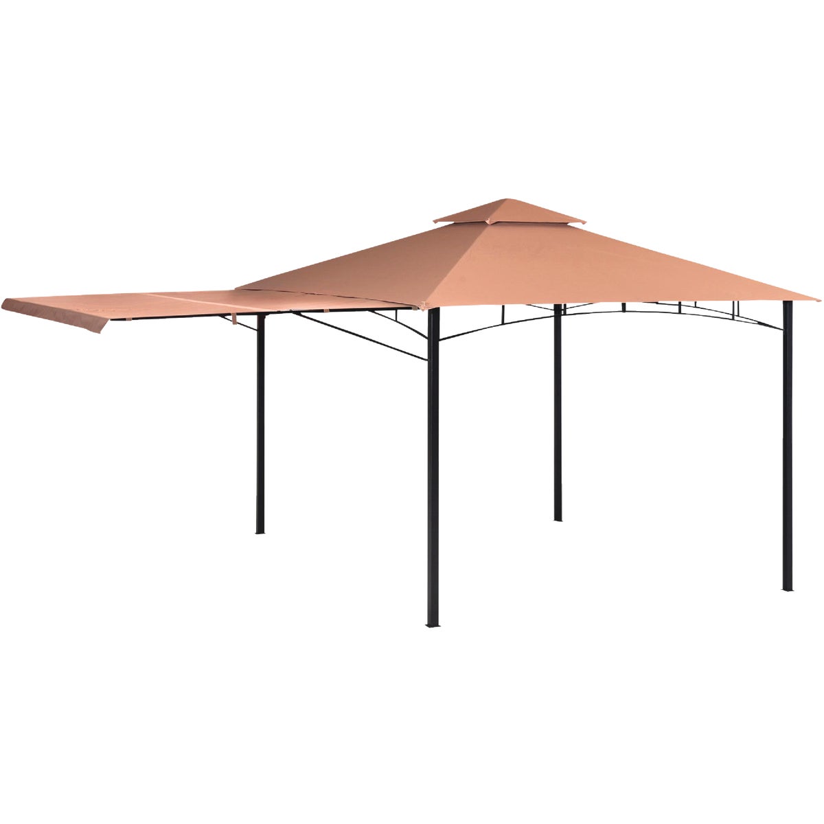 ShelterLogic Redwood 11 Ft. x 11 Ft. High-Quality Bronze Steel Gazebo Image 4