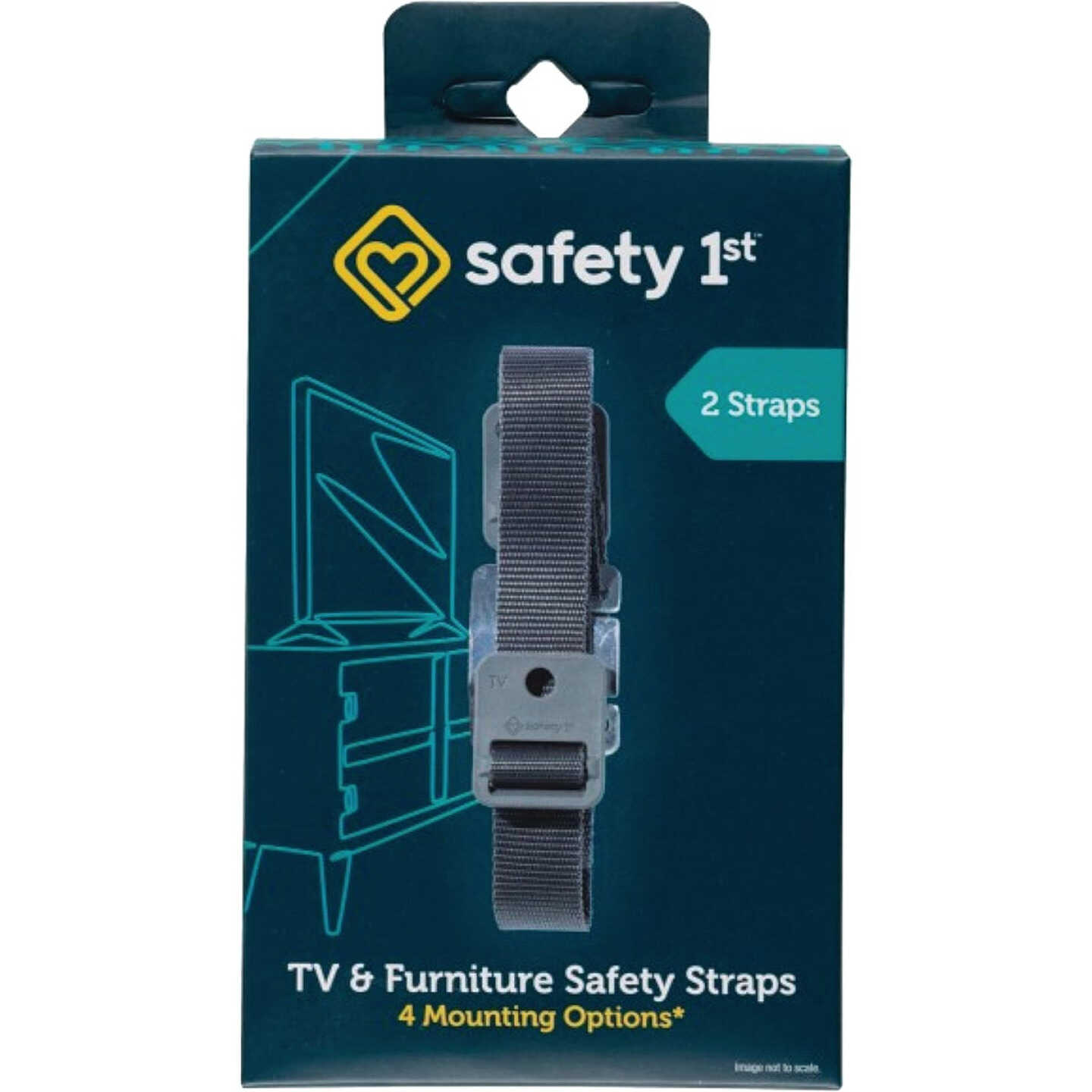 Safety 1st Black TV & Furniture Strap Image 1