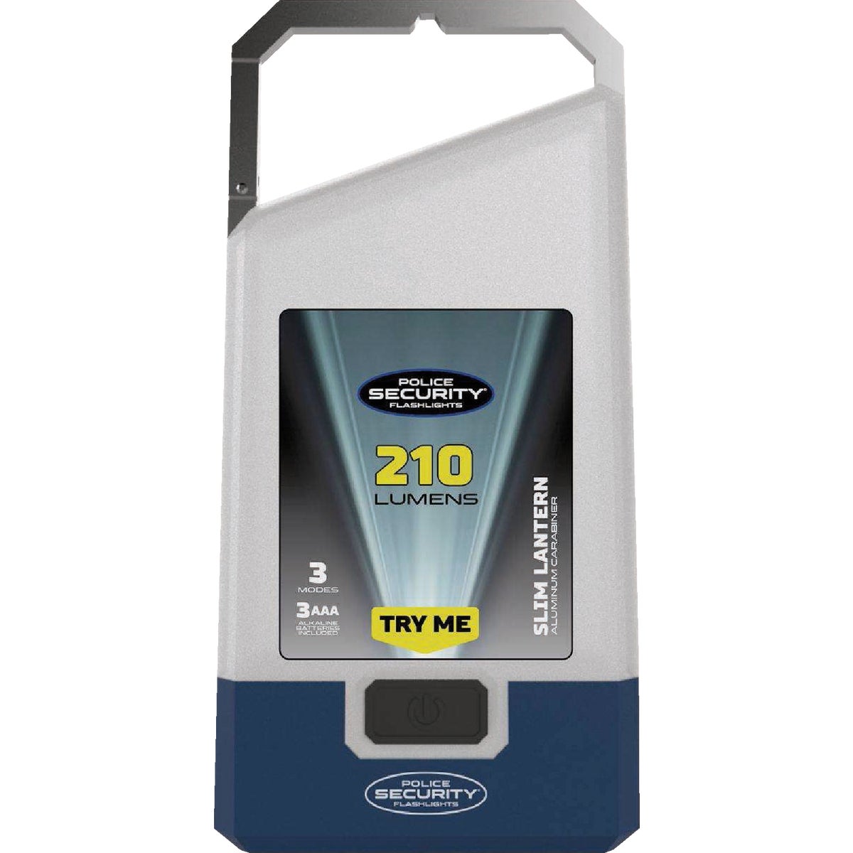 Police Security 3.75 In. W. x 6 In. L. x 1.25 In. D. White Plastic LED Slim Lantern Image 1