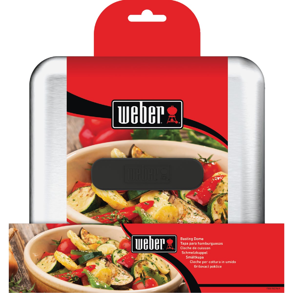 Weber 10.2 In. W. x 4.9 In. L. Griddle Basting Dome Image 2