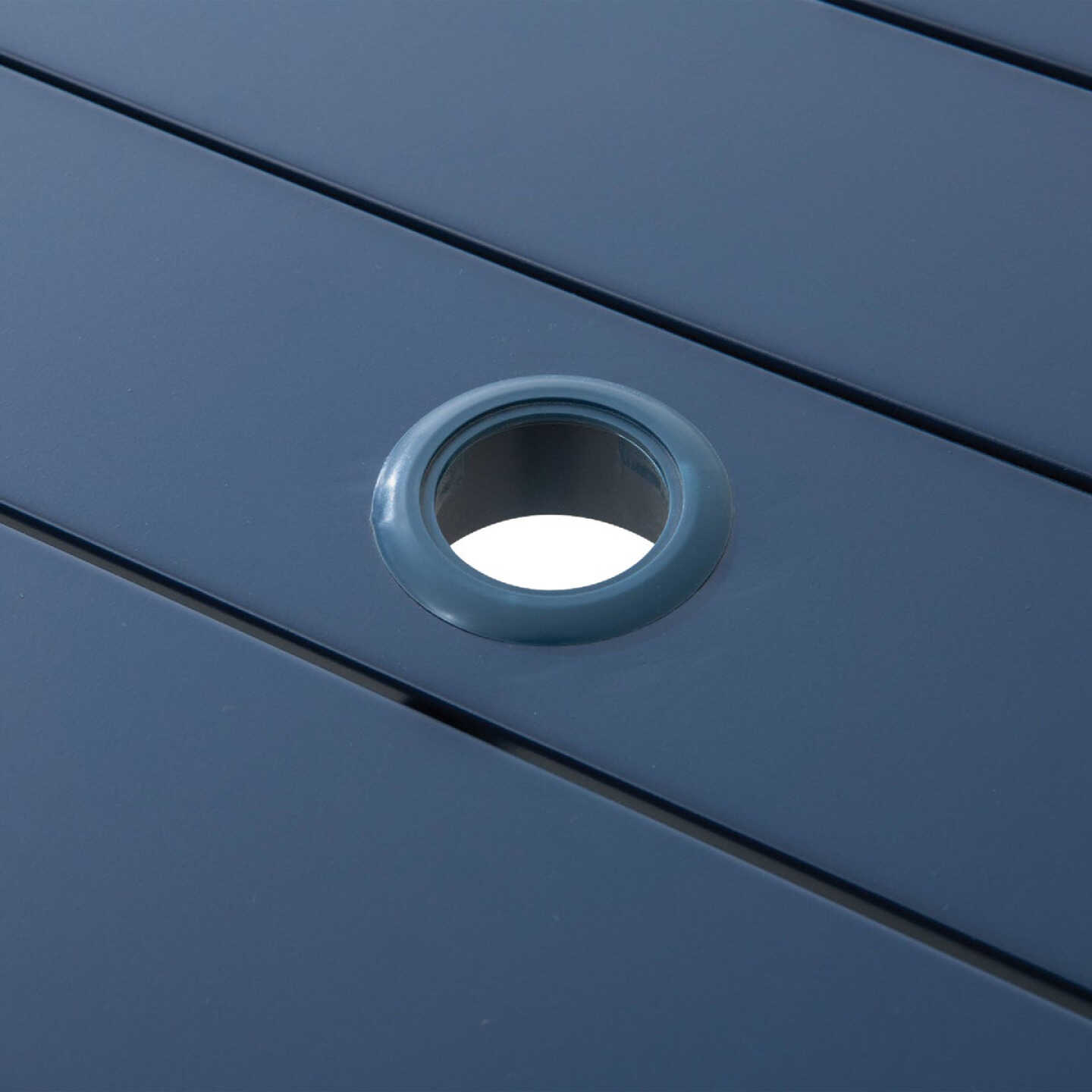 Sunjoy 38 In. Square Heavy-Duty Blue Steel Table Image 3