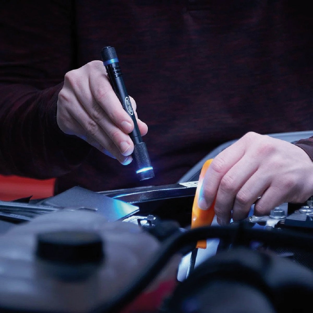 Police Security Aura 270 Lm. 2AAA Aluminum LED Penlight, Black Image 3