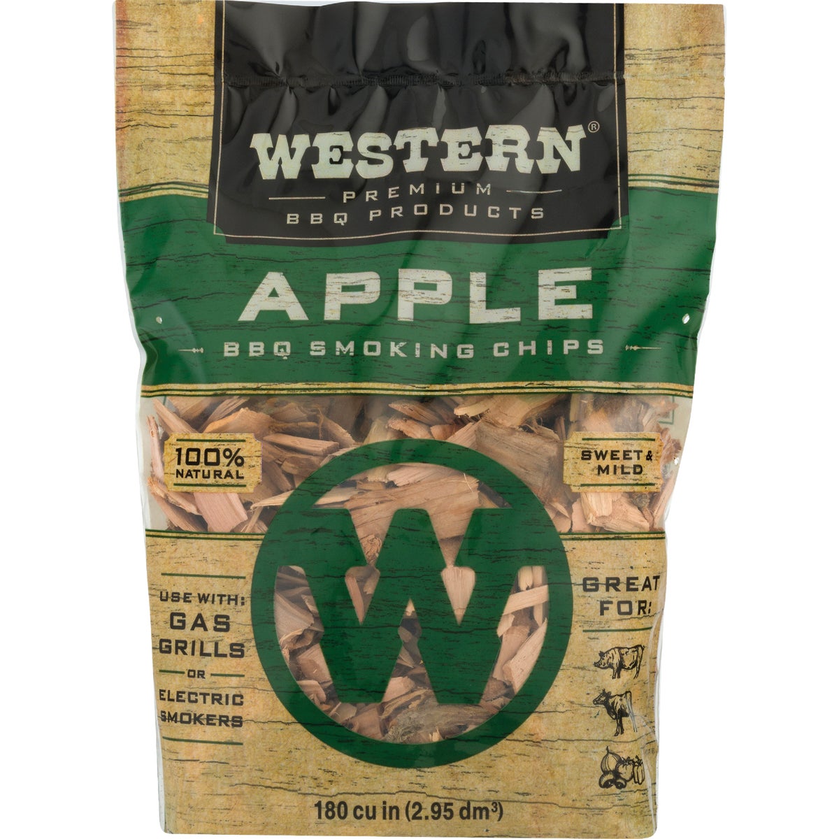 Western 180 Cu. In. Apple Wood Smoking Chips Image 3