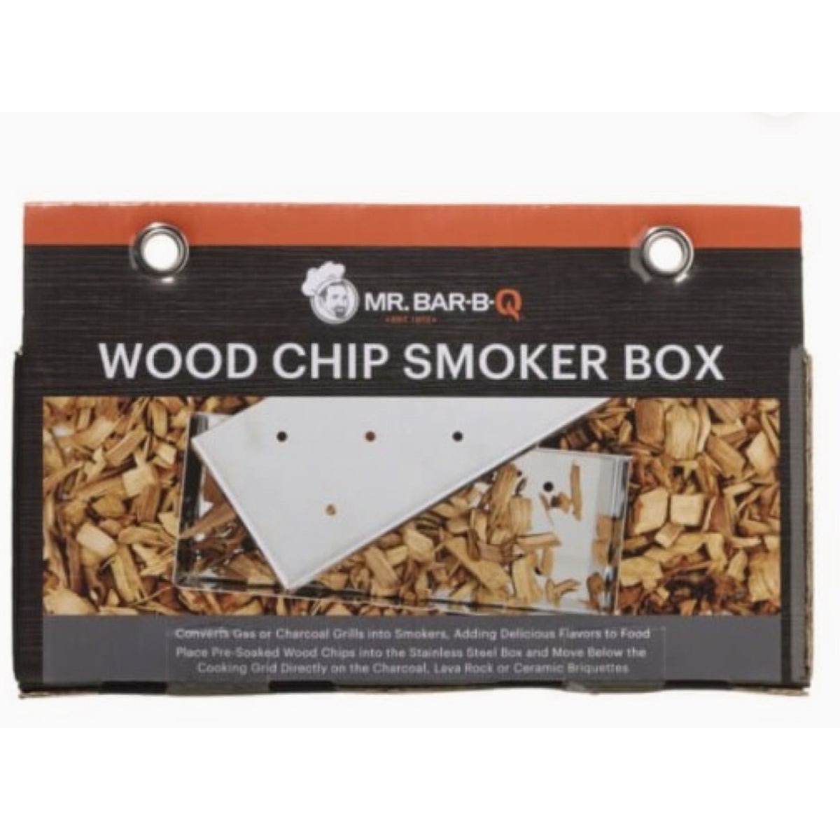 Mr. Bar-B-Q Stainless Steel Smoker Box with Lid Image 2