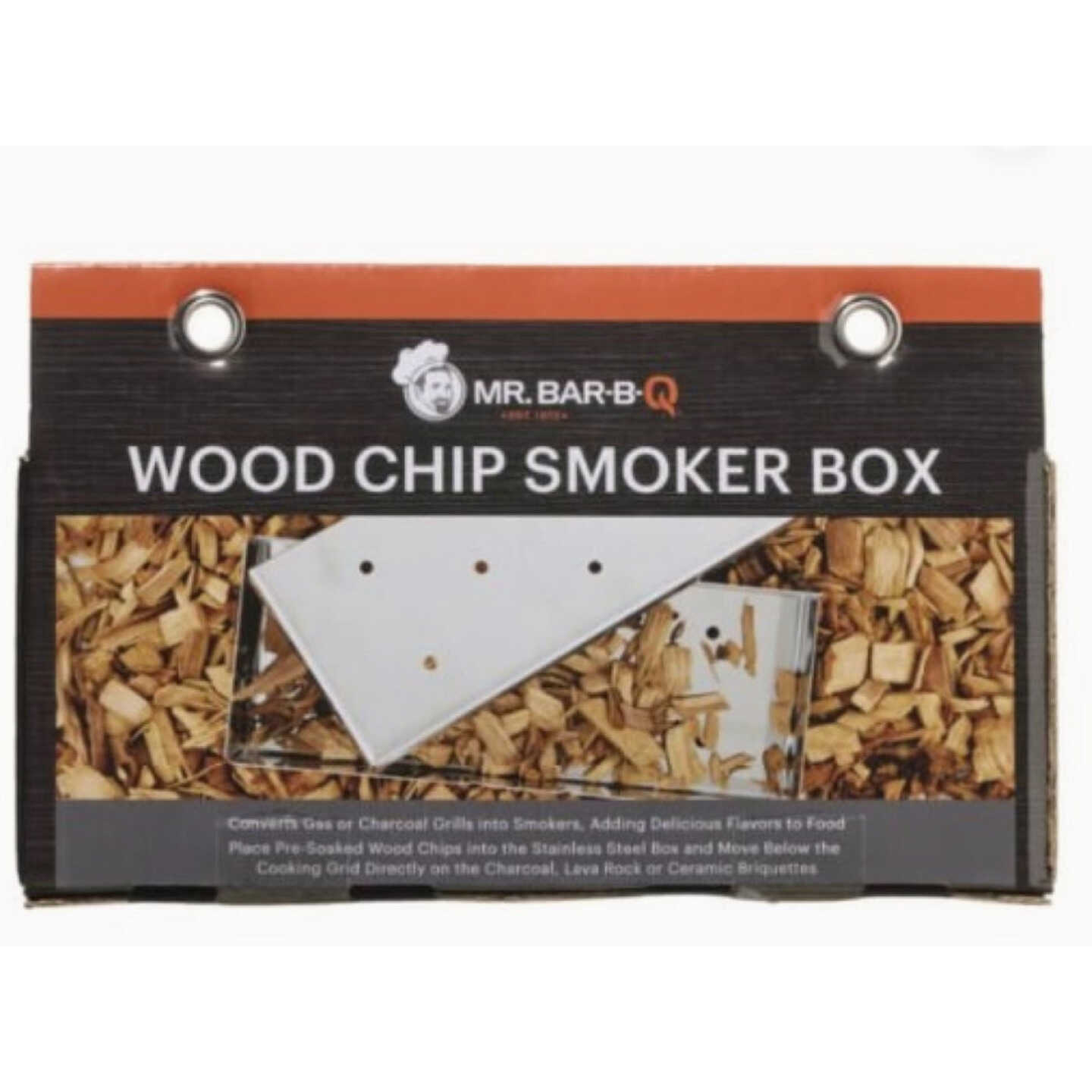 Mr. Bar-B-Q Stainless Steel Smoker Box with Lid Image 2