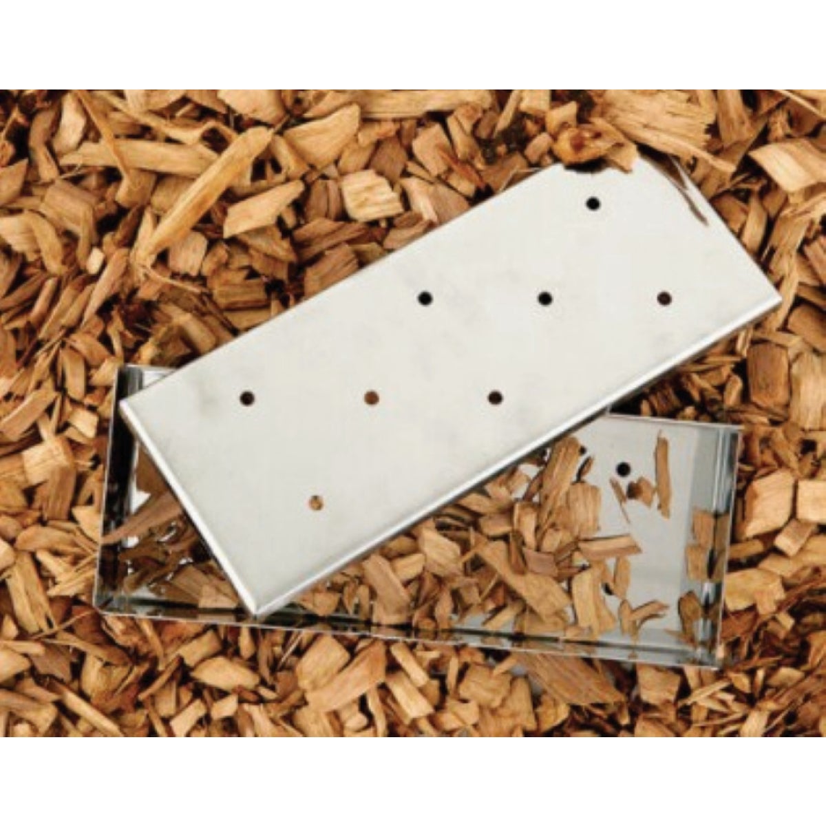 Mr. Bar-B-Q Stainless Steel Smoker Box with Lid Image 3