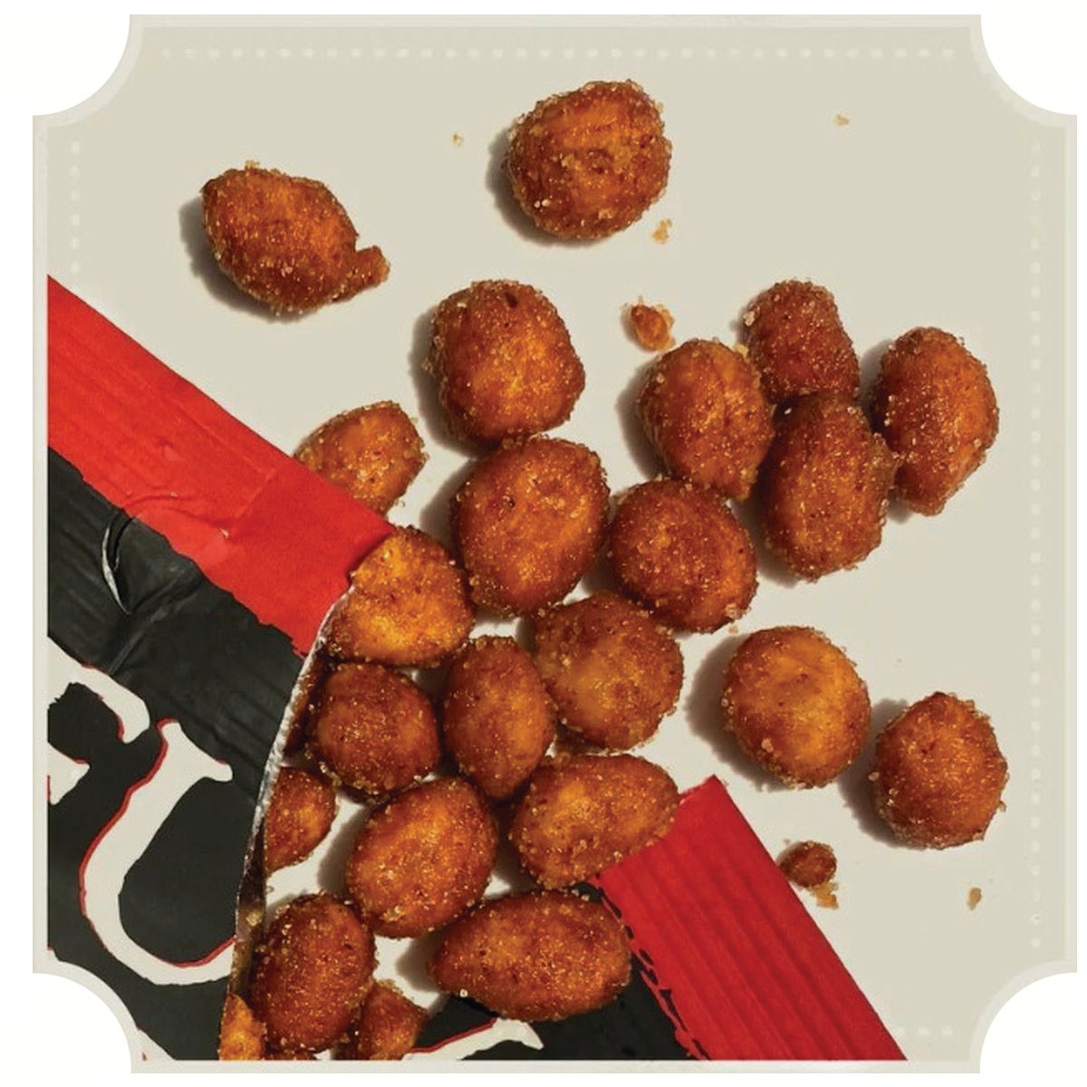 Rufus Teague 3 Oz. Hot BBQ Honey Roasted Peanuts Image 2