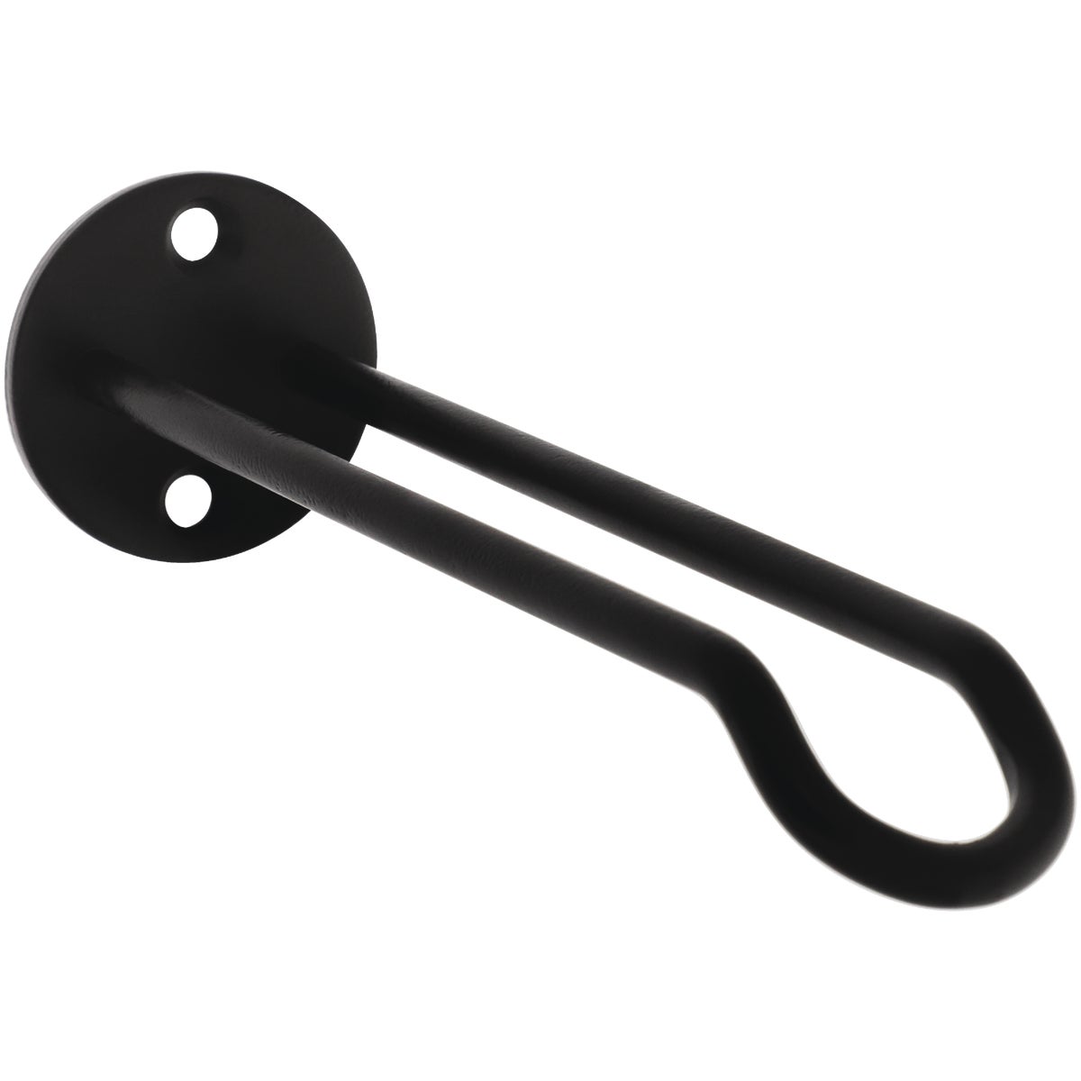 National Hardware 7 In. Black Steel Wall Base Plant Hanger