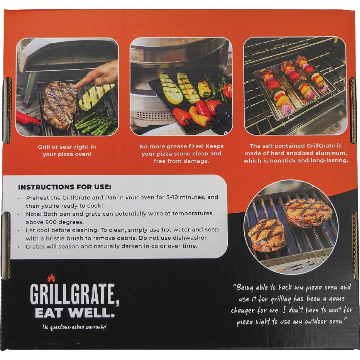 GrillGrate Pizza Oven Pan & Grate 2-Piece Set Image 6