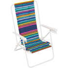 Rio Brands 6-Position Polyester Powder Coated Steel Frame Ipanema Beach Chair Image 1