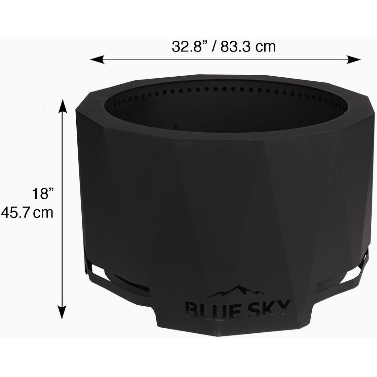 Blue Sky Mammoth 32 In. Round Steel Wood/Pellet High Efficiency Smokeless Fire Pit Image 6