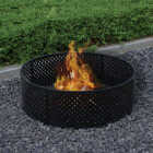 Bond 36 In. Powder Coated Steel Lattice Style Fire Ring Image 1