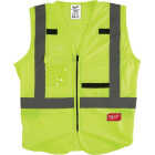 Milwaukee ANSI Class 2 Hi Vis Yellow Safety Vest, Small/Medium Image 1