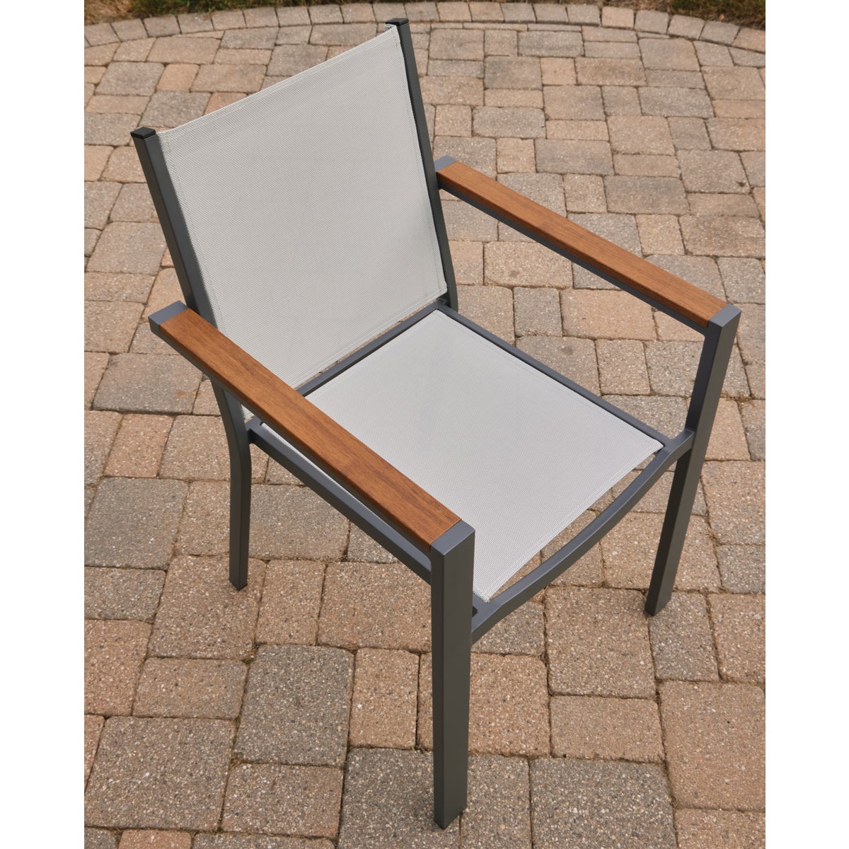 Outdoor Expressions Beige Grove 7-Piece Bamboo Top Patio Dining Set Image 5