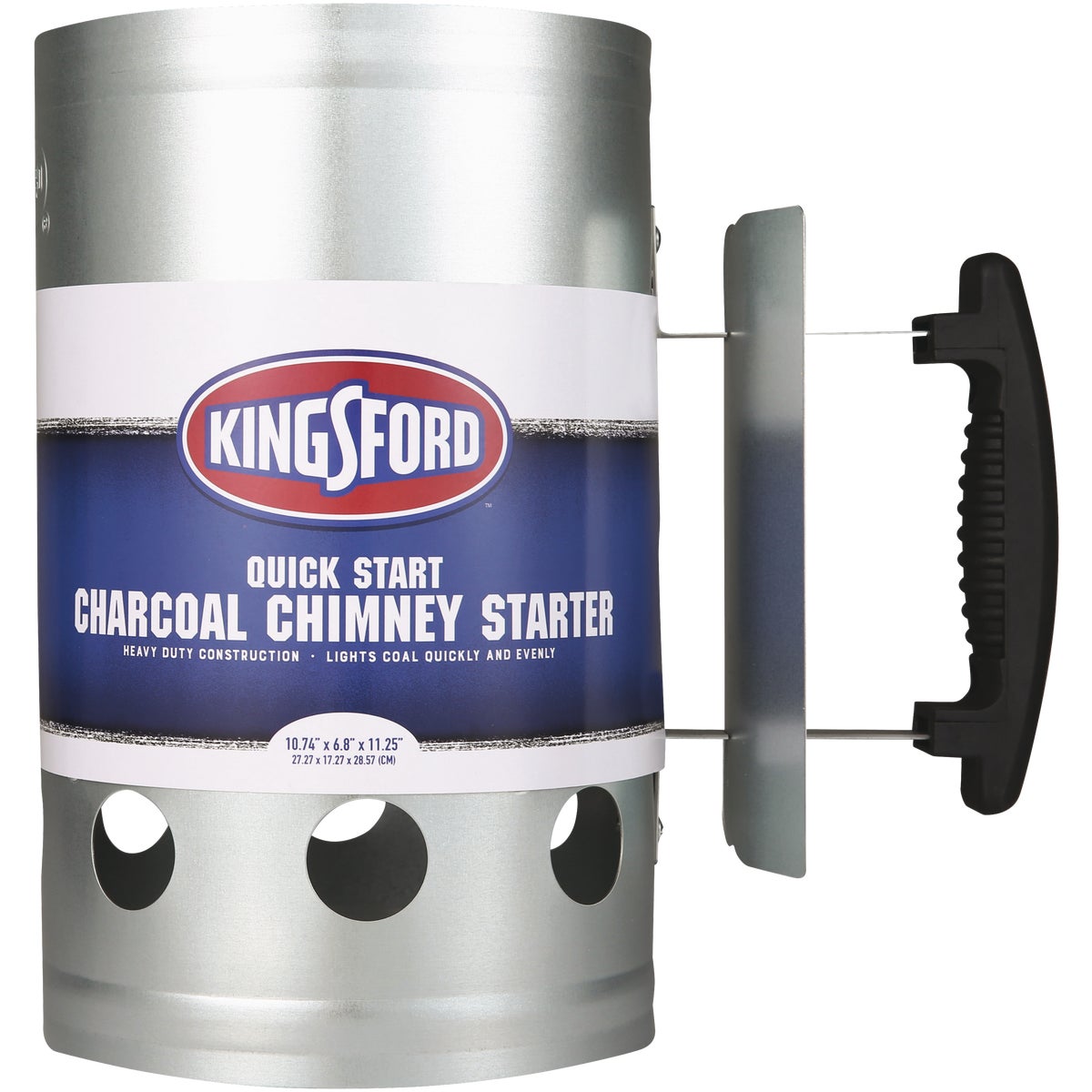 Kingsford Quick Start 6.8 In. Zinc-Plated Steel Chimney Charcoal Starter Image 1
