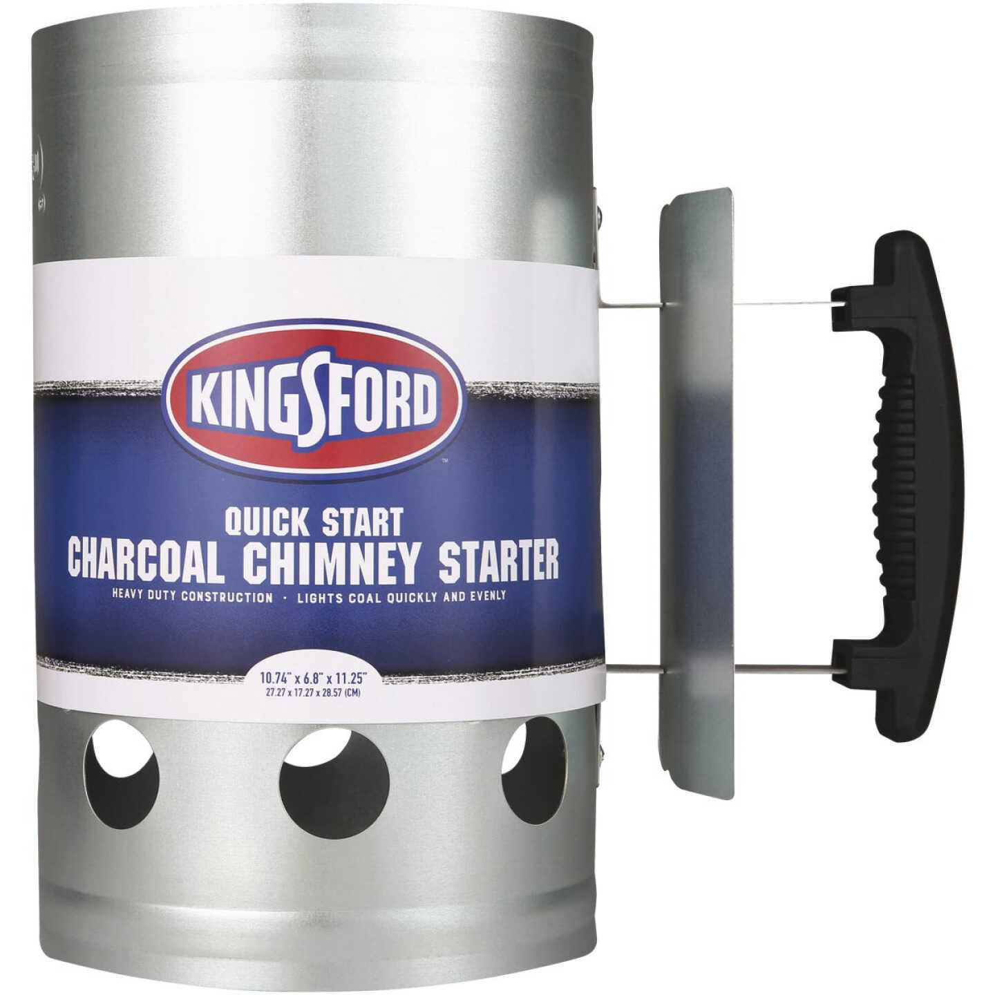 Kingsford Quick Start 6.8 In. Zinc-Plated Steel Chimney Charcoal Starter Image 1