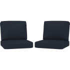 Northcape International Rockton Navy Polyester Chair Cushion Set Image 1