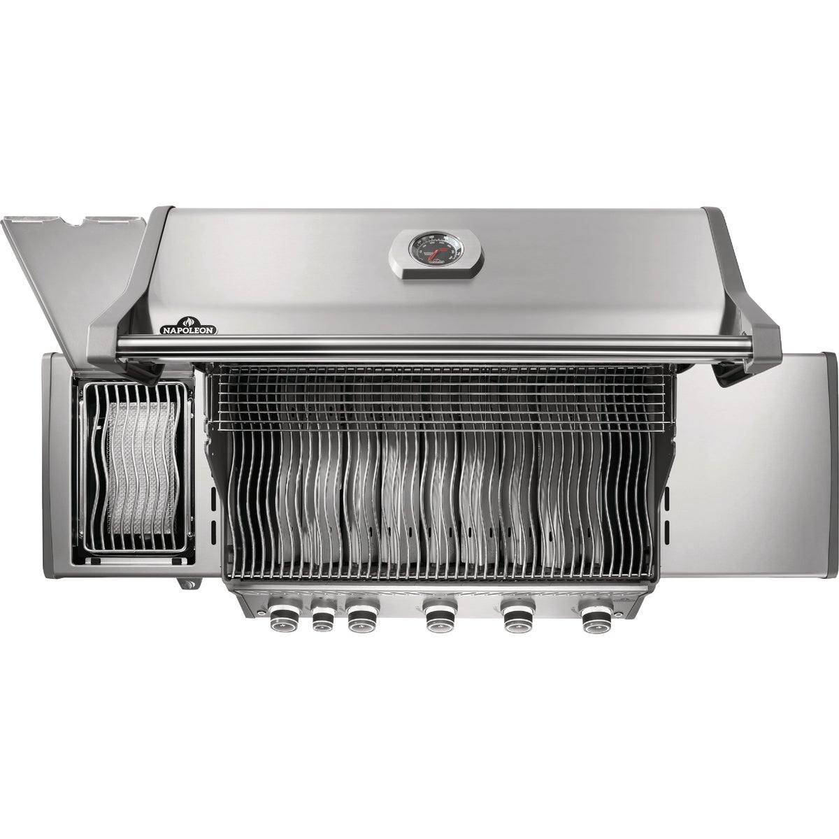 Napoleon Rogue PRO 625 Natural Gas Grill with Infrared Side Burner, Stainless Steel Image 4