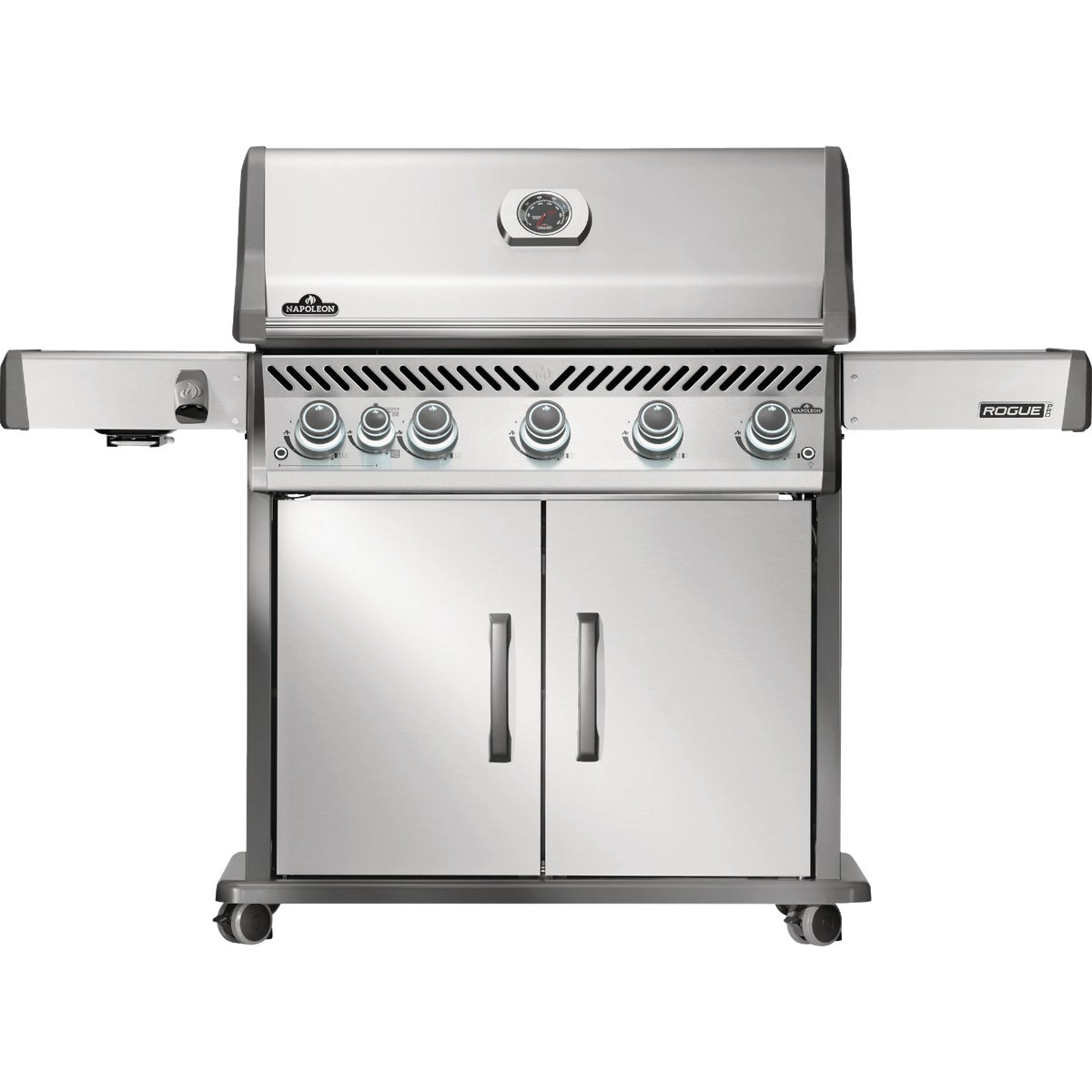 Napoleon Rogue PRO 625 Natural Gas Grill with Infrared Side Burner, Stainless Steel Image 1