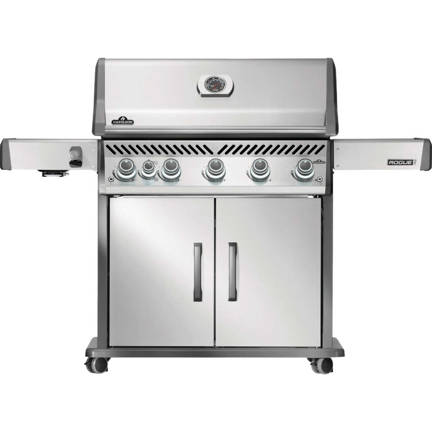Napoleon Rogue PRO 625 Natural Gas Grill with Infrared Side Burner, Stainless Steel Image 1