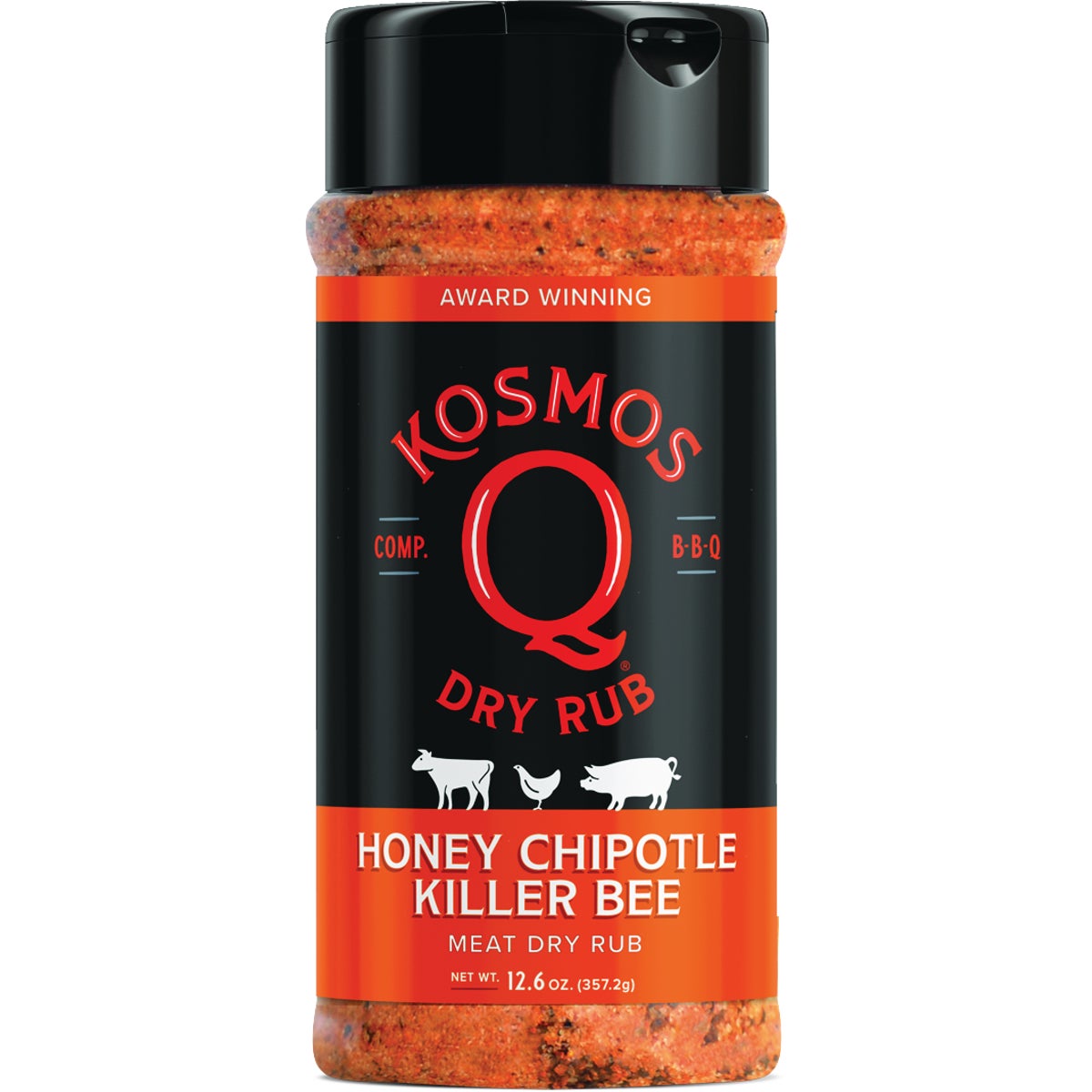 Kosmos Q 12.6 Oz. Honey Chipotle Killer Bee Chipotle Meat Rub