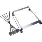 Dyna Glo Stainless Steel Skewer & Rack Shish Kabob Set (6-Piece) Image 1