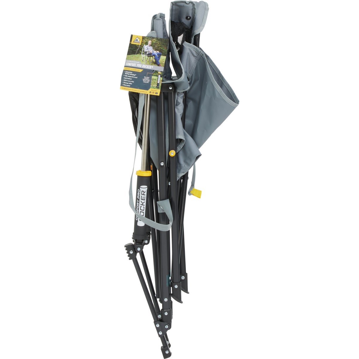 GCI Outdoor Comfort Pro Mercury Gray Folding Rocker Image 8