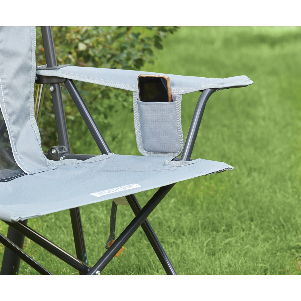 GCI Outdoor Comfort Pro Mercury Gray Folding Rocker Image 6