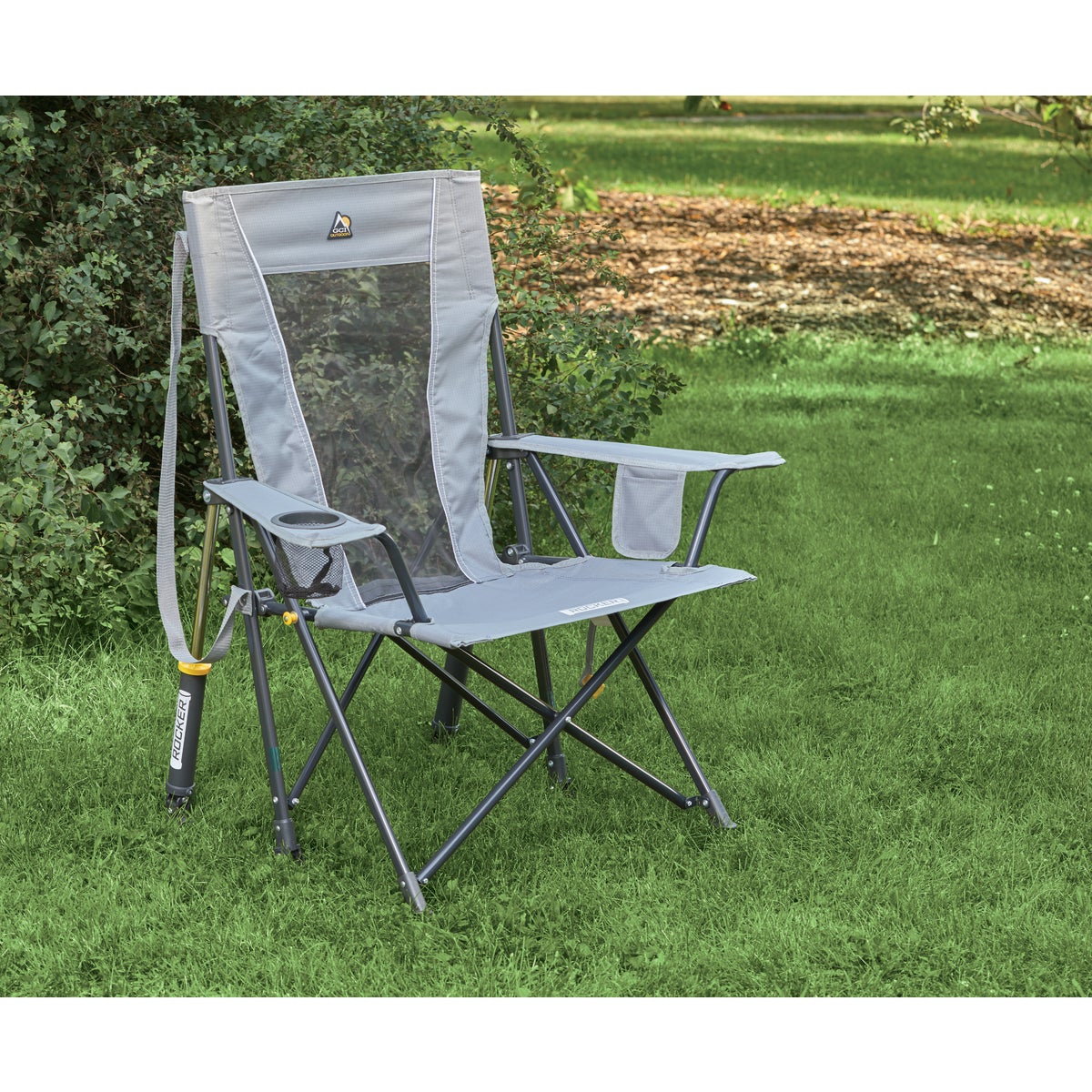 GCI Outdoor Comfort Pro Mercury Gray Folding Rocker Image 4