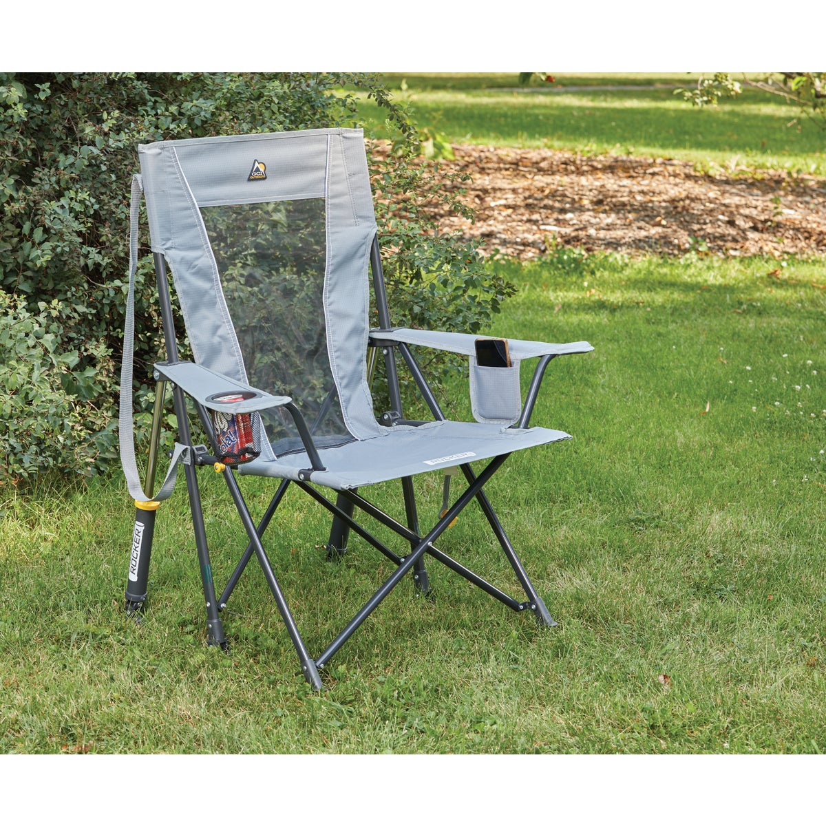 GCI Outdoor Comfort Pro Mercury Gray Folding Rocker Image 3