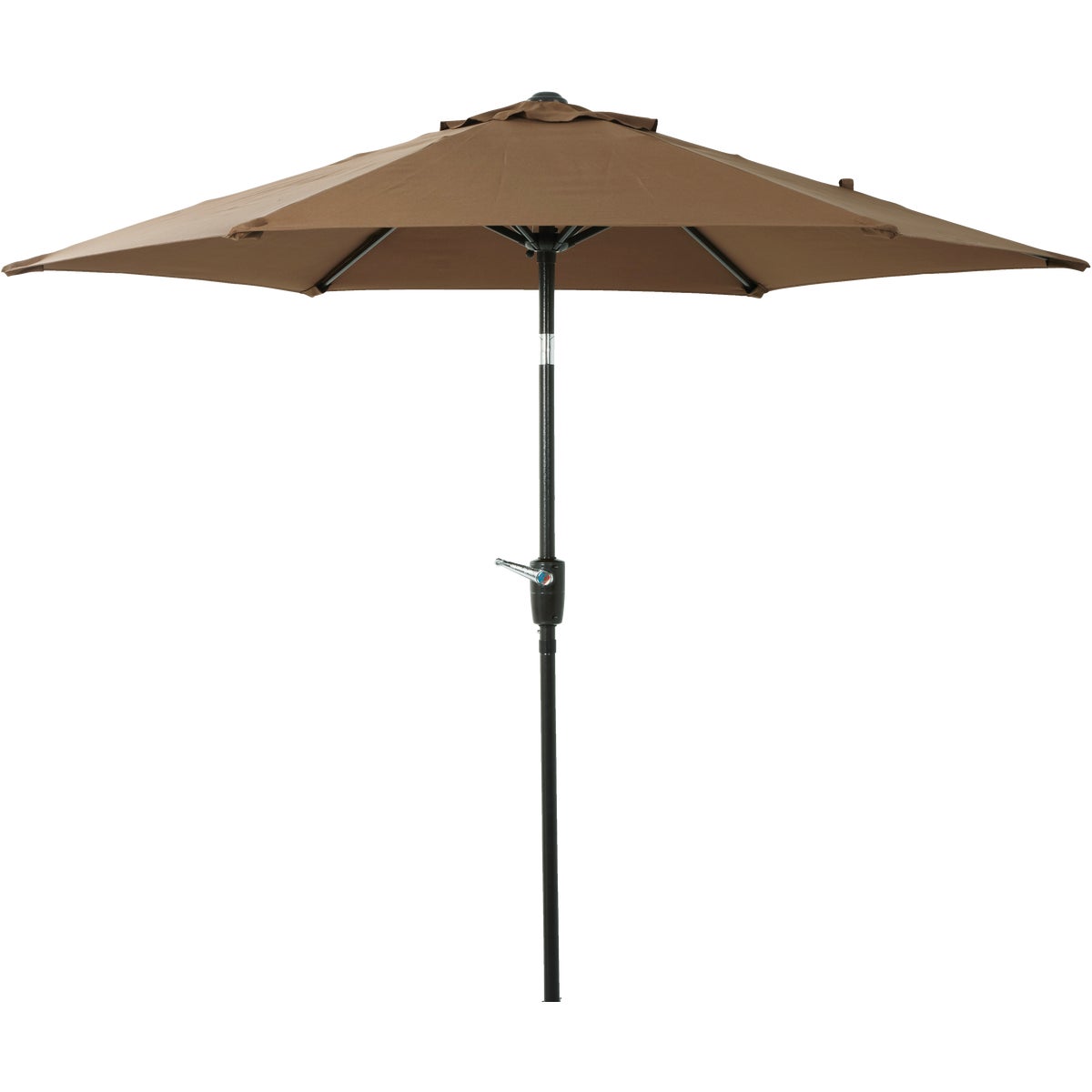 7.5 Ft. Aluminum Tilt/Crank Brown Patio Umbrella - PFAS Free