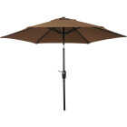 7.5 Ft. Aluminum Tilt/Crank Brown Patio Umbrella - PFAS Free Image 4
