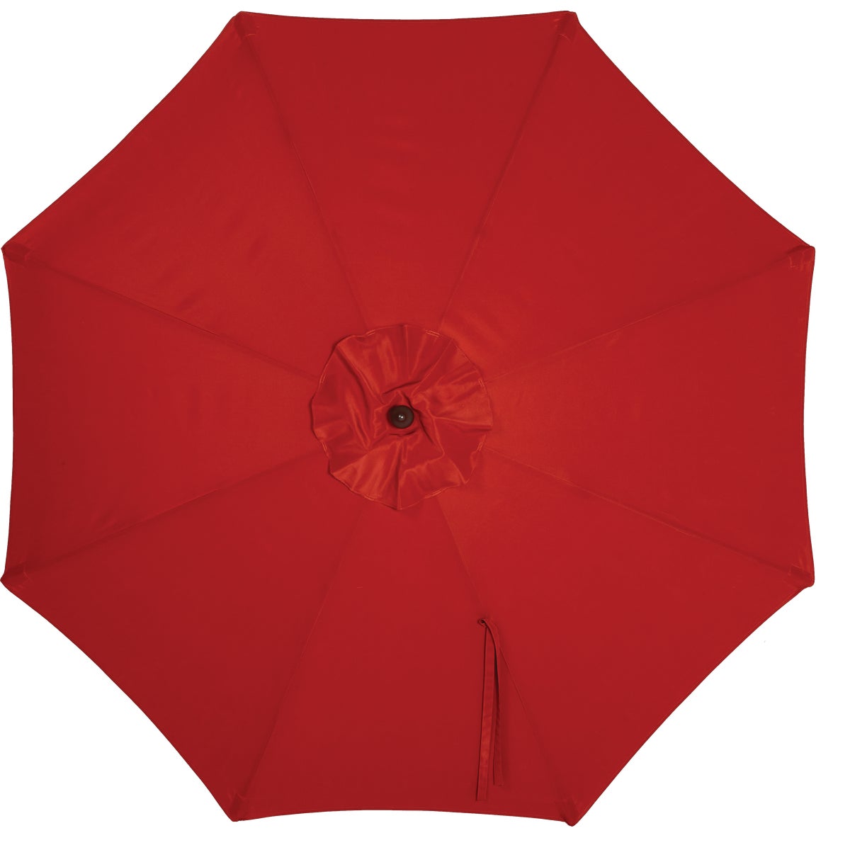 9 Ft. Pulley Crimson Red Market Patio Umbrella with Chrome Plated Hardware - PFAS Free Image 3