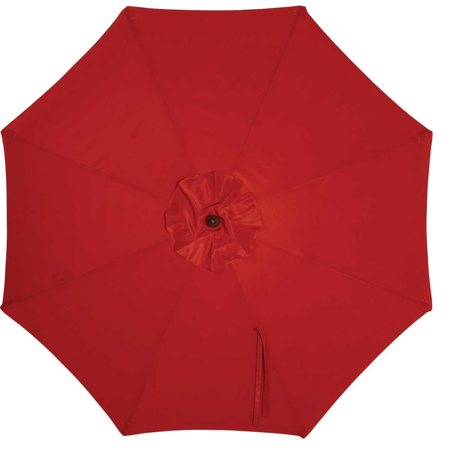 9 Ft. Pulley Crimson Red Market Patio Umbrella with Chrome Plated Hardware - PFAS Free Image 3